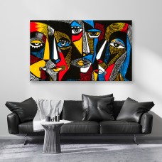Lica - moderna šarena ilustracija 